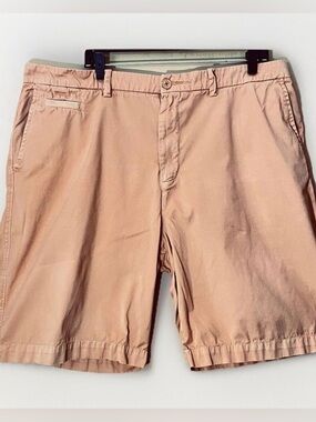Quiksilver Waterman Chino Shorts Mens 40 Peach Cotton Flat Front Size